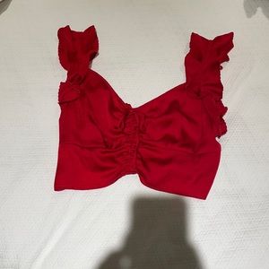 New with tags. Free people red crop tank top